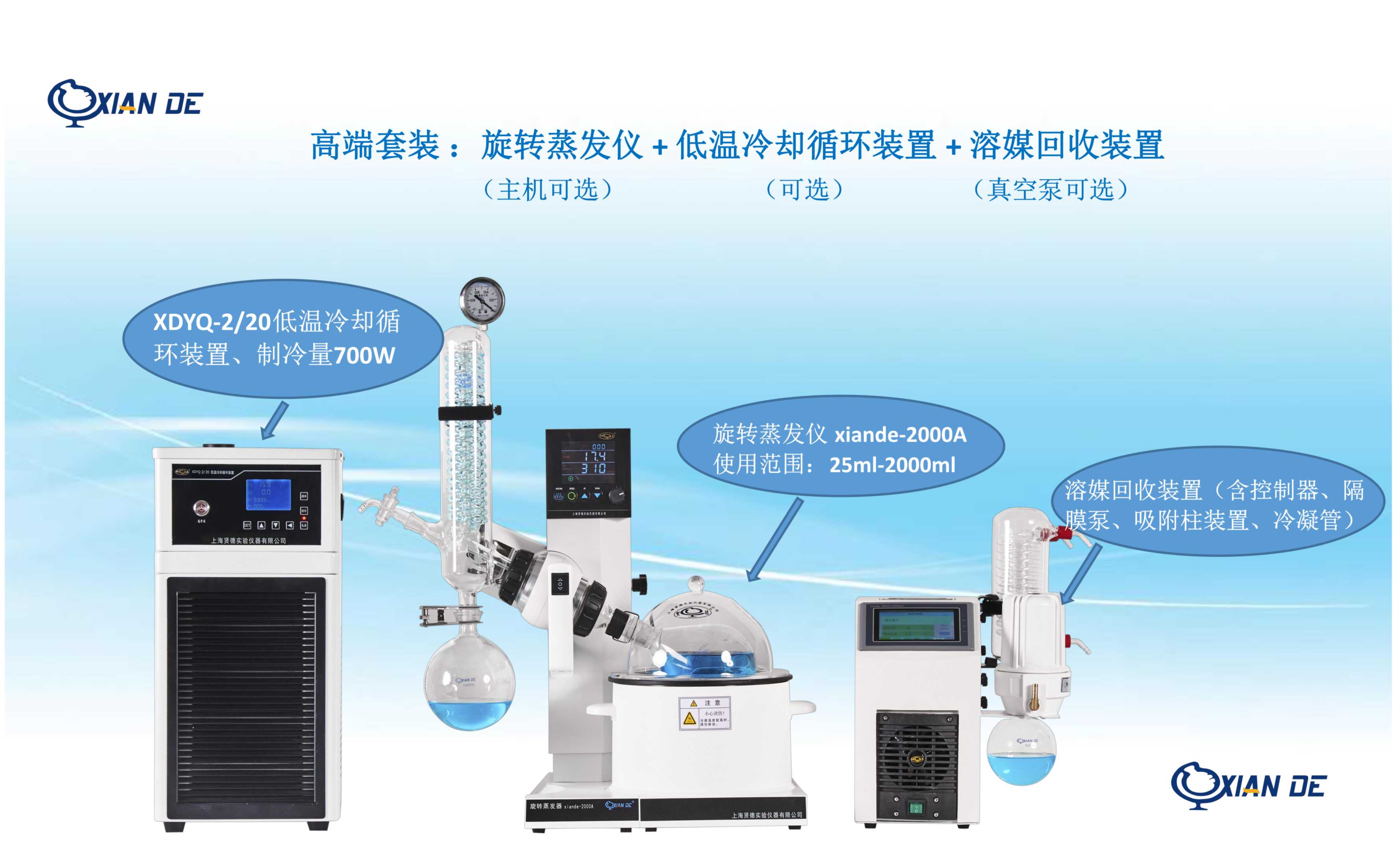 上海賢德旋轉(zhuǎn)蒸發(fā)儀