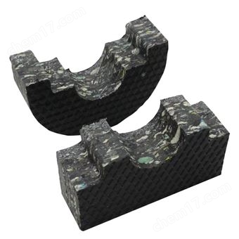 異形管道木托  管膠托  橡塑墊木