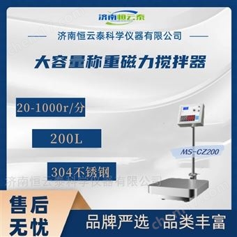 MS-CZ200大容量称重磁力搅拌器 承重500kg立式搅拌机
