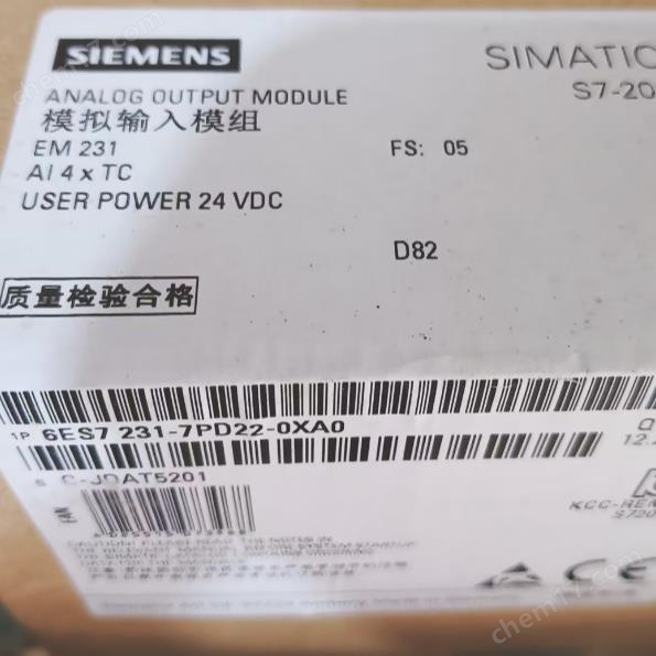 6ES7231-7PD22-0XA0 模擬輸入 EM 231