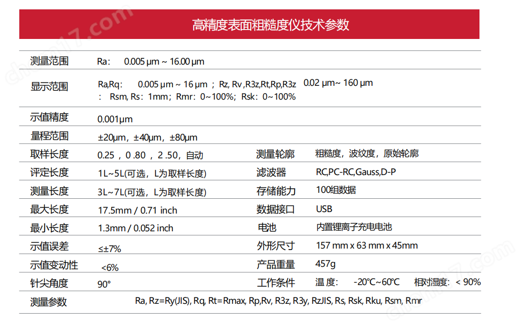 TR200 艾格斯威表面粗糙度儀