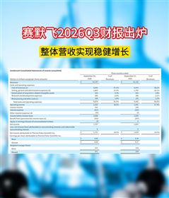 赛默飞2026Q3财报出炉！整体营收实现稳健增长