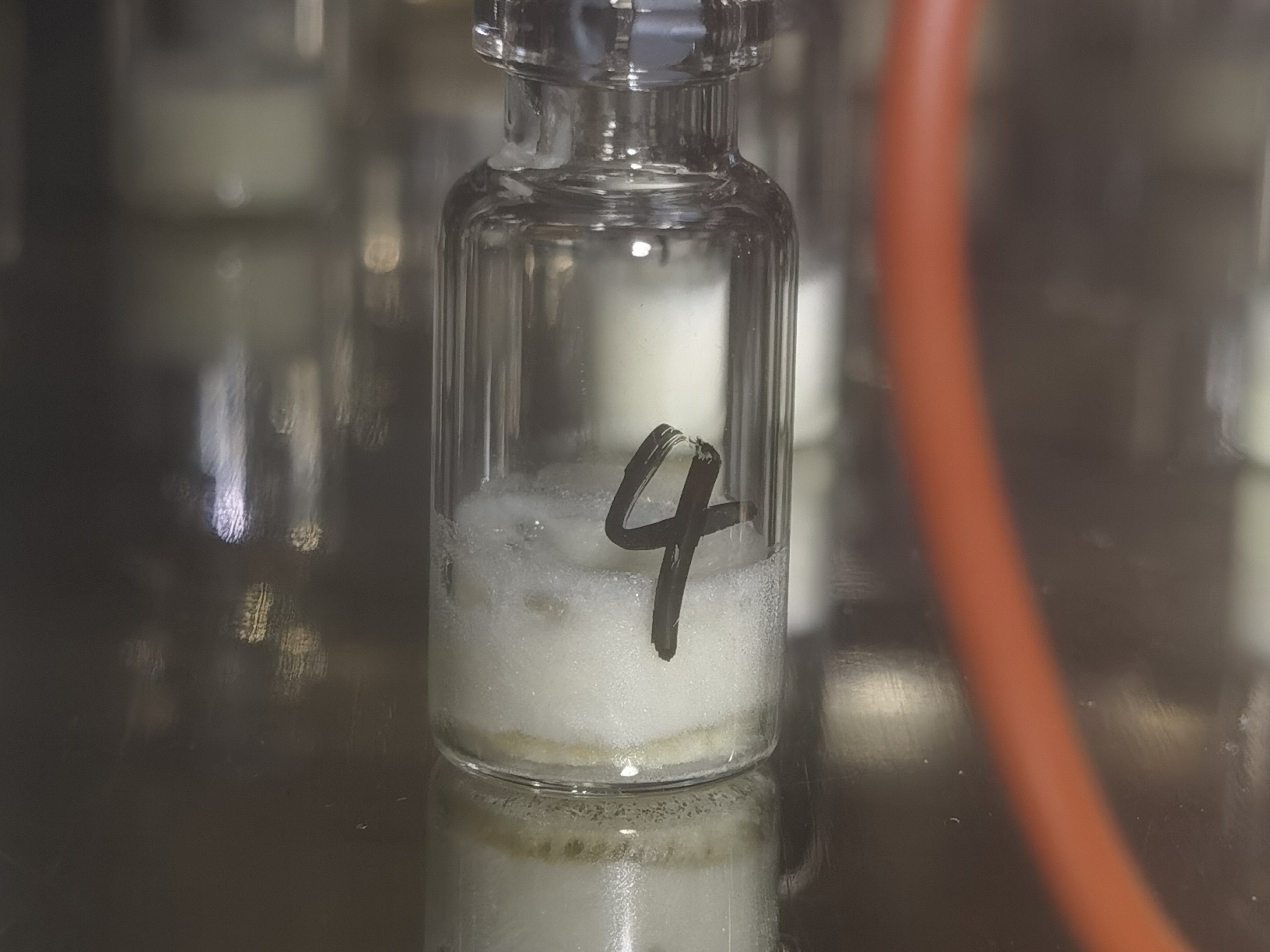 水溶液凍結過程中的氣泡現象
