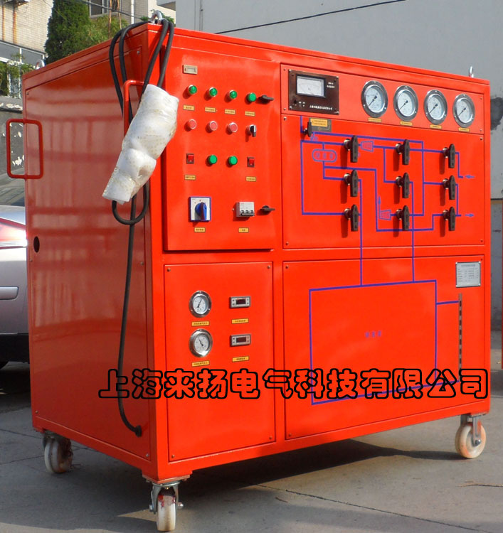 LYGS-3000型SF6回收裝置(水紋)2(1).jpg 電力調試標準產品“SF6氣體沖放及回收裝置