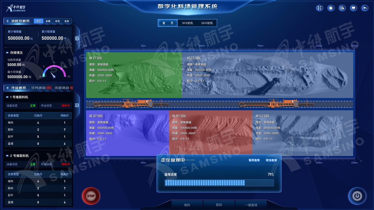 实现料场动态3D可视化管理